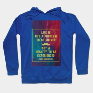 Life Is Not A Problem To Be Solved Hoodie